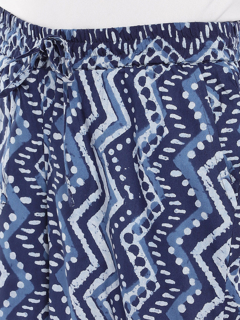 Women Flared Indigo Pallazzo
