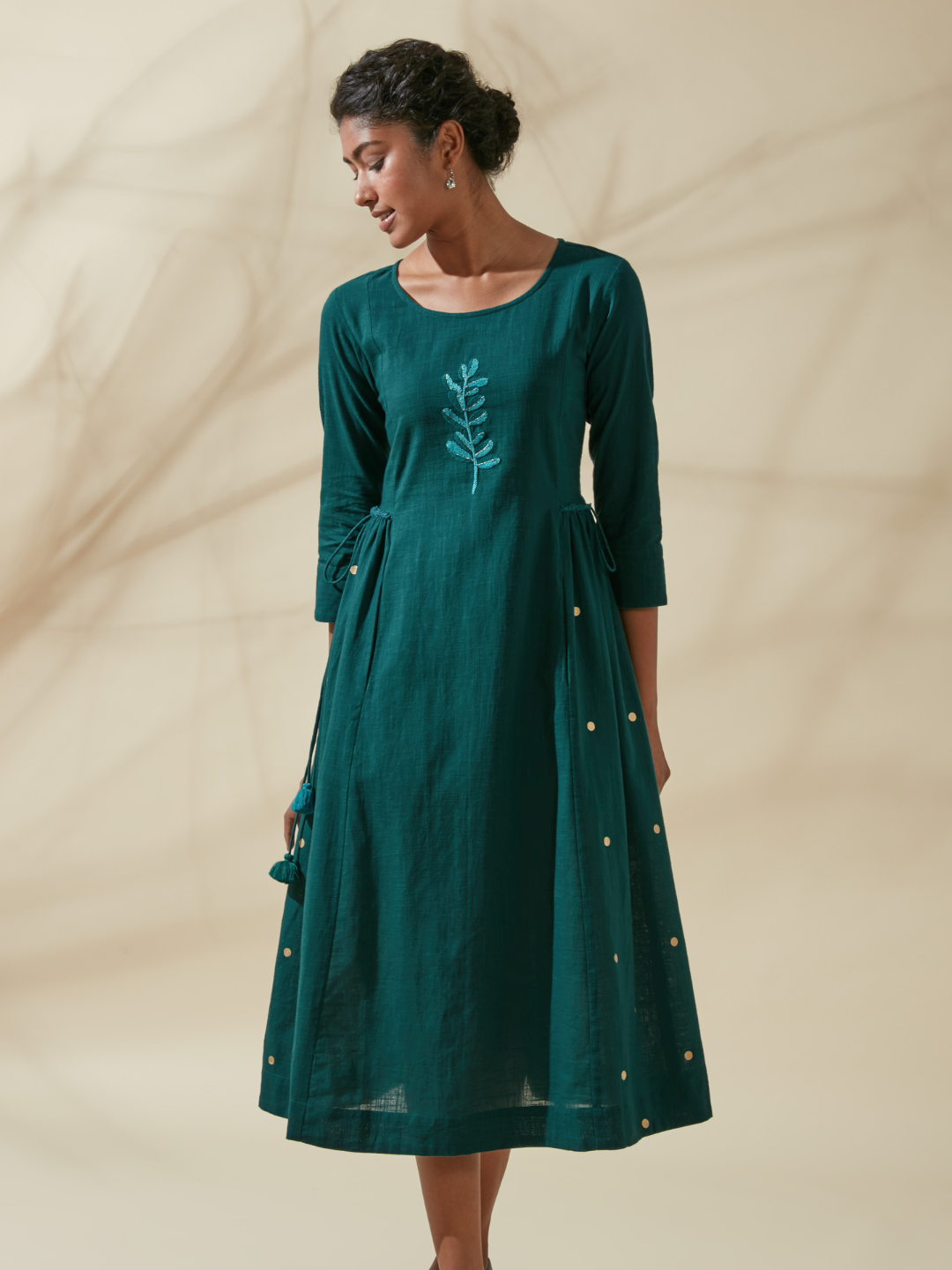Teal Abha Style Kurta Dress
