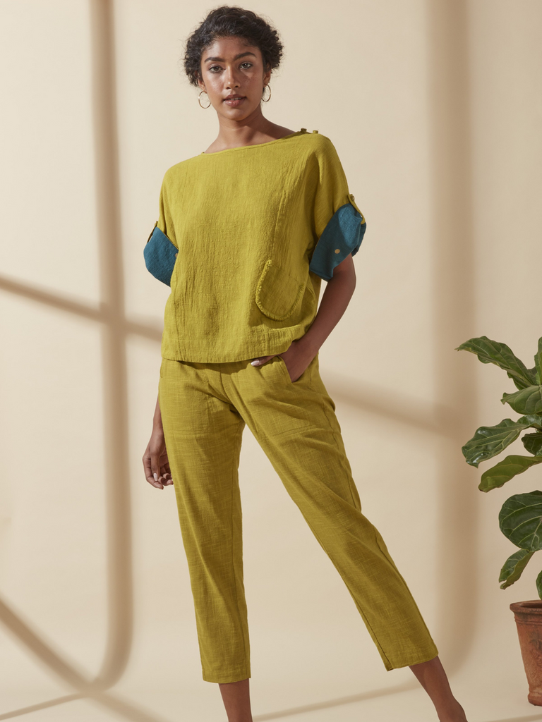 Ishita Dutta in Mustard Box Top
