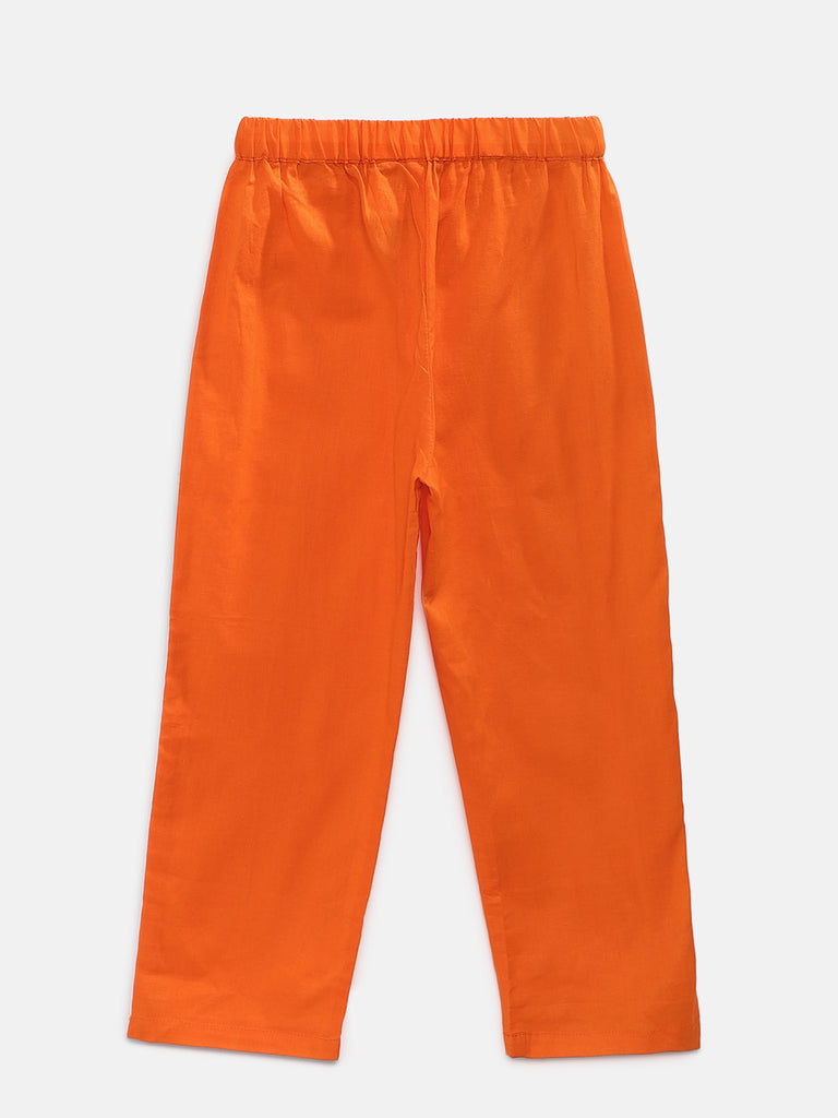 Kids Girls A Line Three-Fourth Green Skd