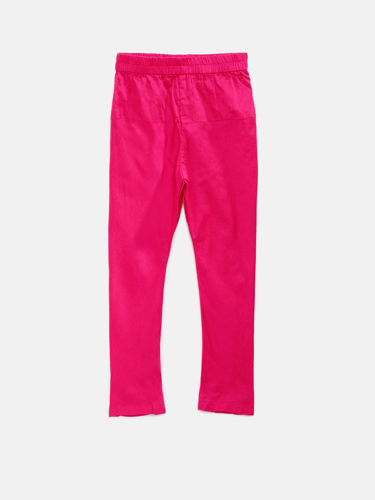 Kids Girls Kalidar Sleeveless Peach Skd