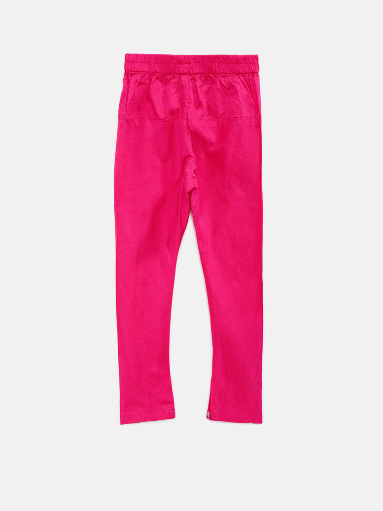 Kids Girls Kalidar Sleeveless Peach Skd
