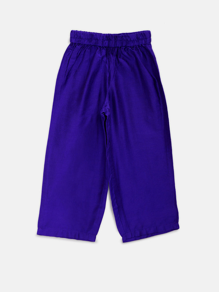 Kids Girls A Line Sleeveless Fuchsia Skd