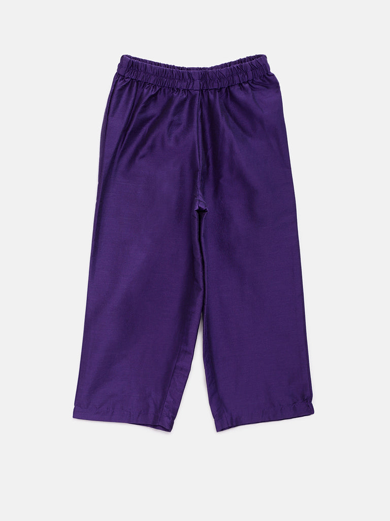 Kids Girls Straight Sleeveless Fuchsia Skd