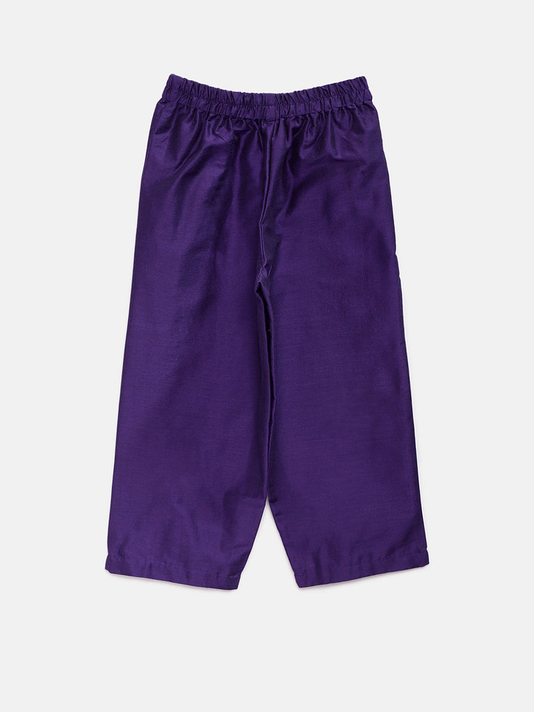 Kids Girls Straight Sleeveless Fuchsia Skd