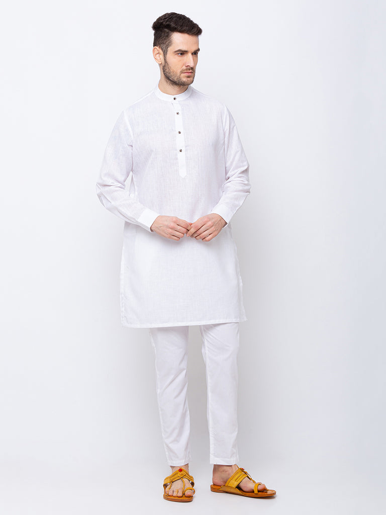 Men Straight White Pants