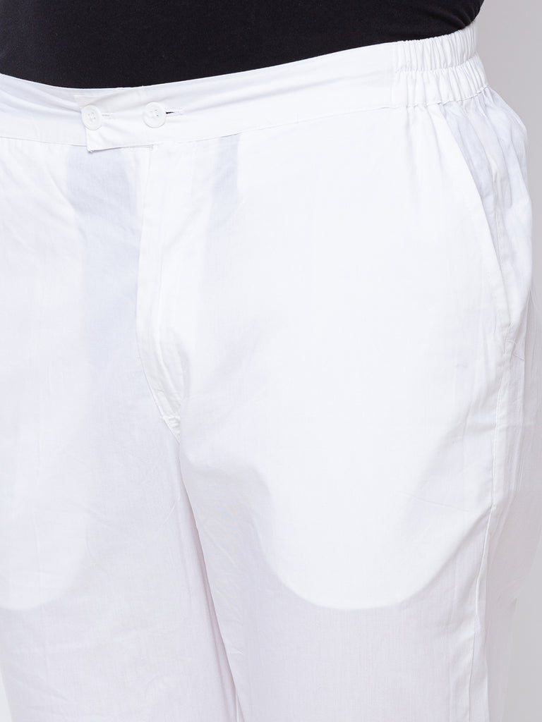 Men Straight White Pants