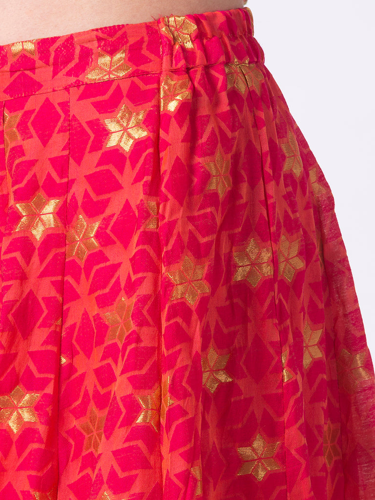 Women Kalidar Fuchsia Skirt