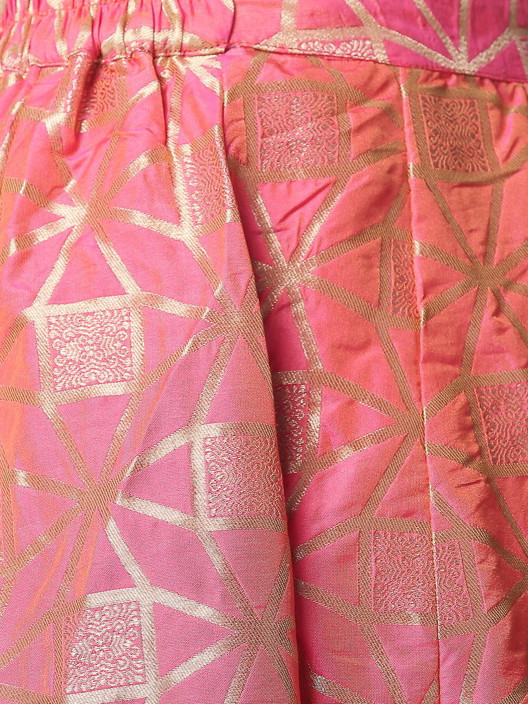 Women Gathered Peach Skirt