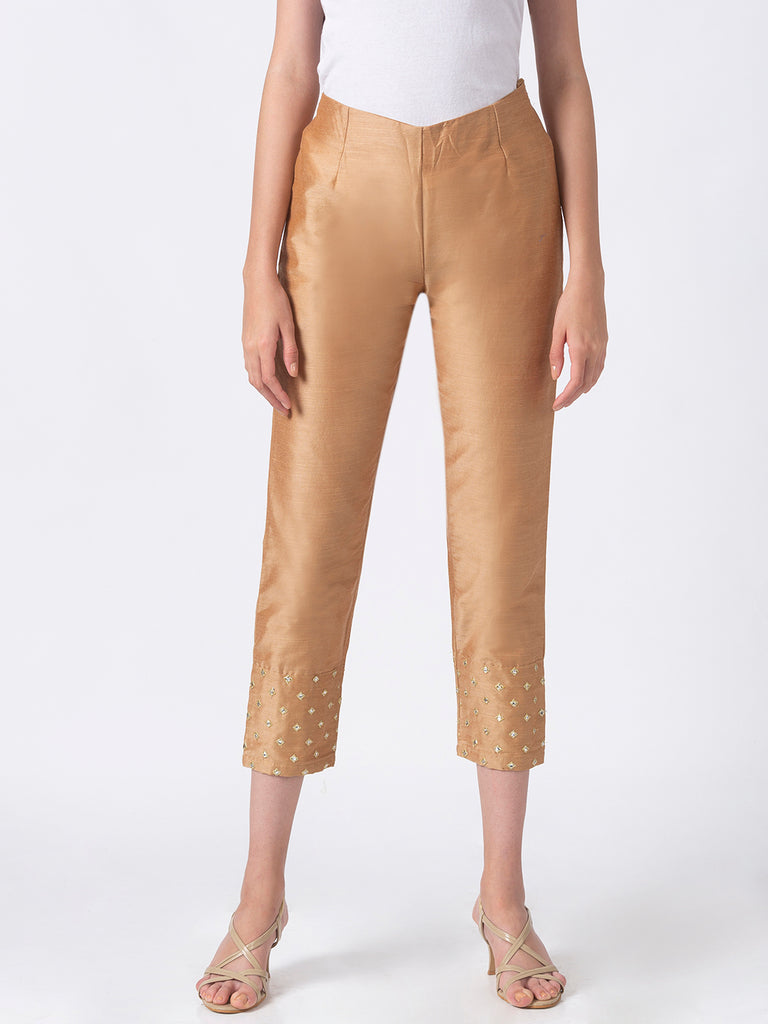Women Beige Pants