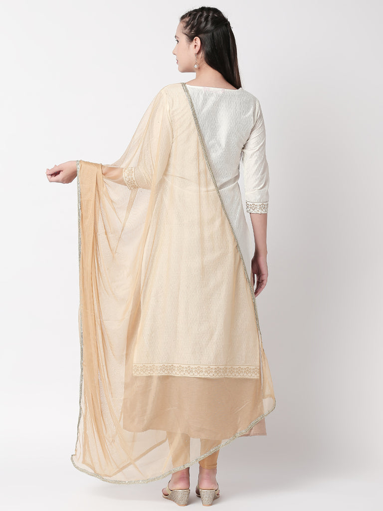 Core Women Dupatta Beige Dupatta
