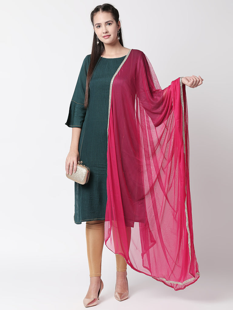 Core Women Dupatta Fuchsia Dupatta
