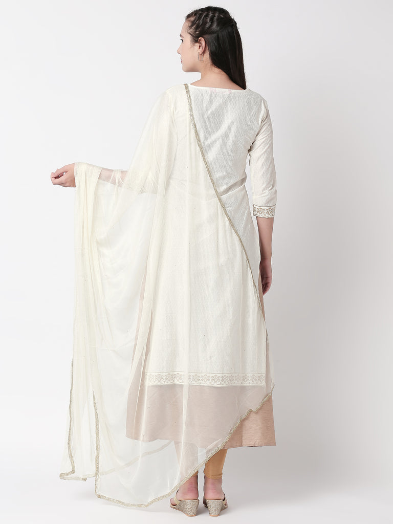 Core Women Dupatta Off White Dupatta