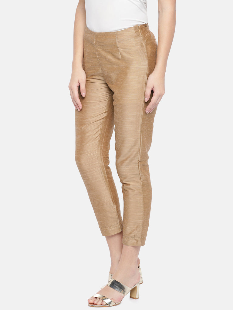 Women Straight Gold Pants