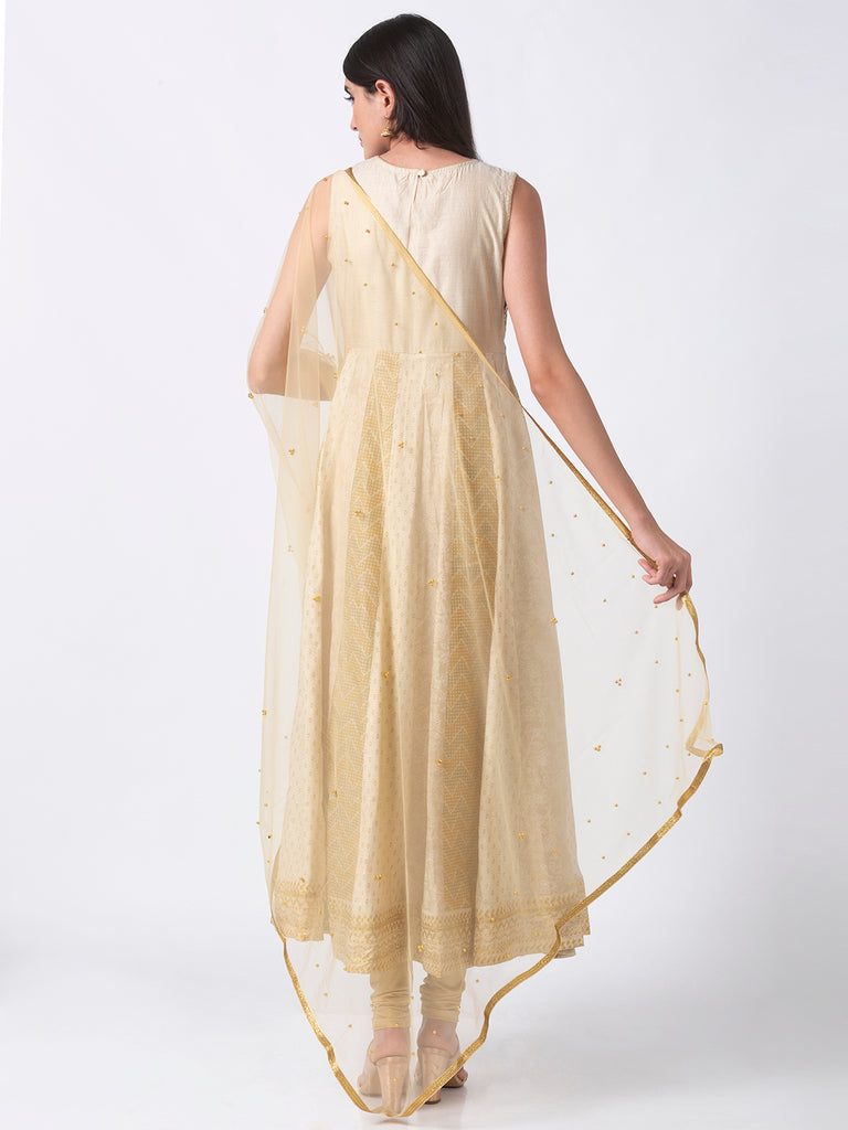 Core Women Dupatta Beige Dupatta