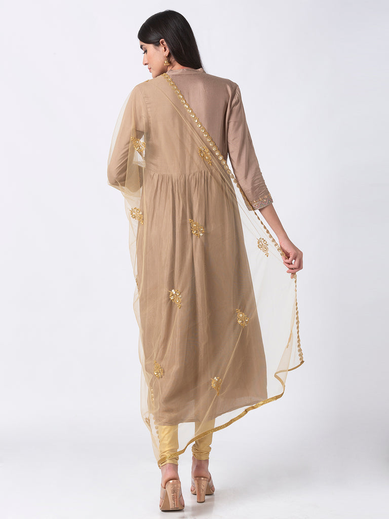 Core Women Dupatta Beige Dupatta