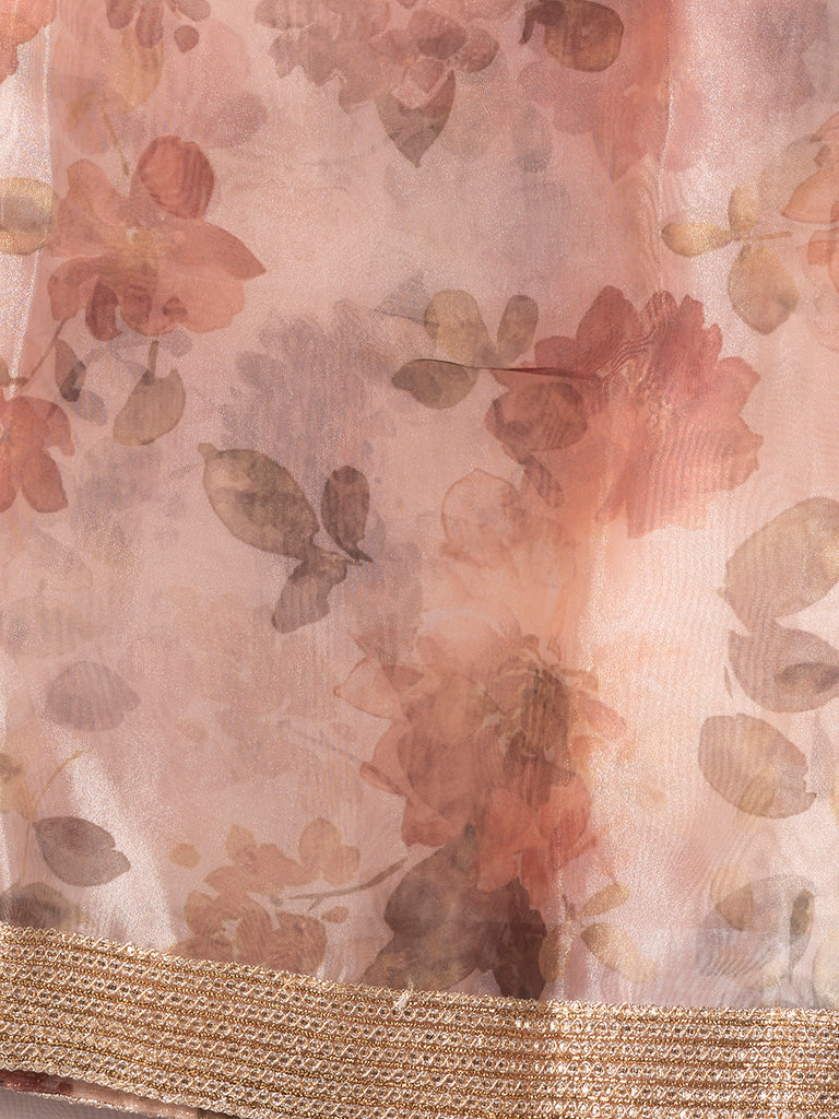 Women Straight Pink Dupatta