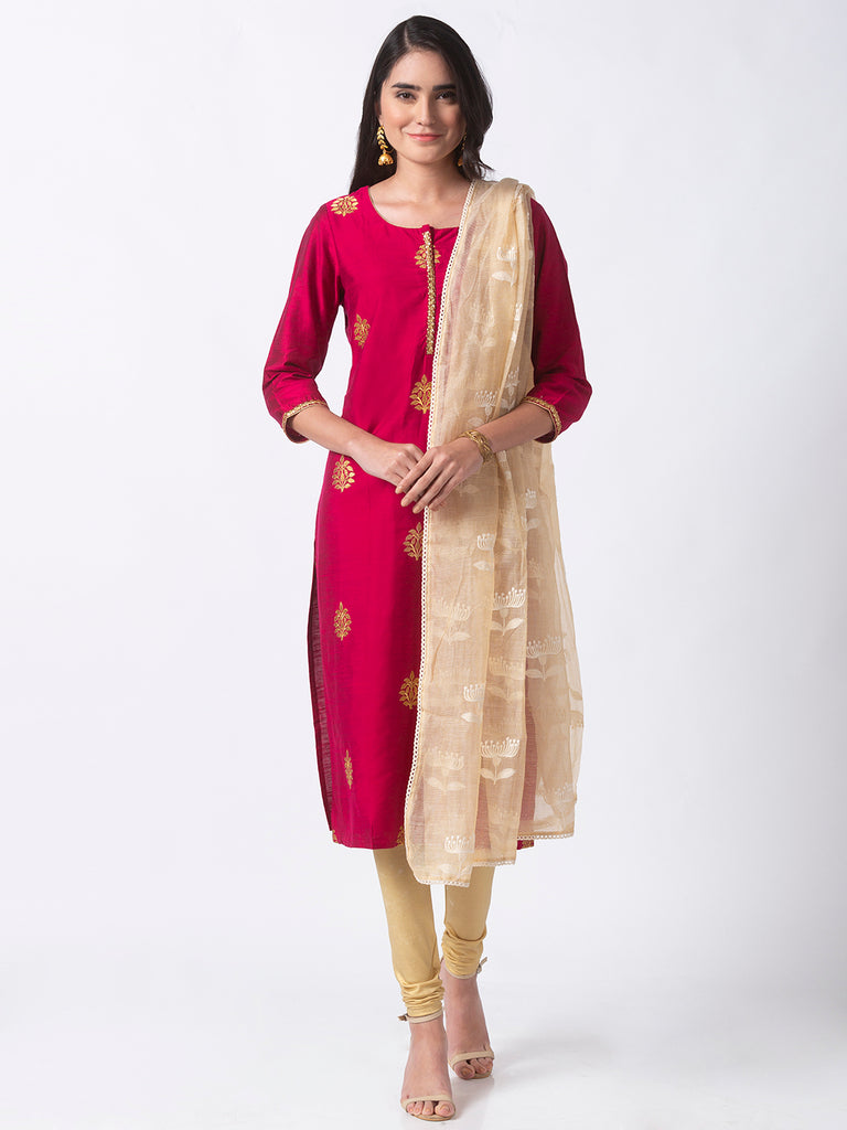 Core Women Beige Dupatta