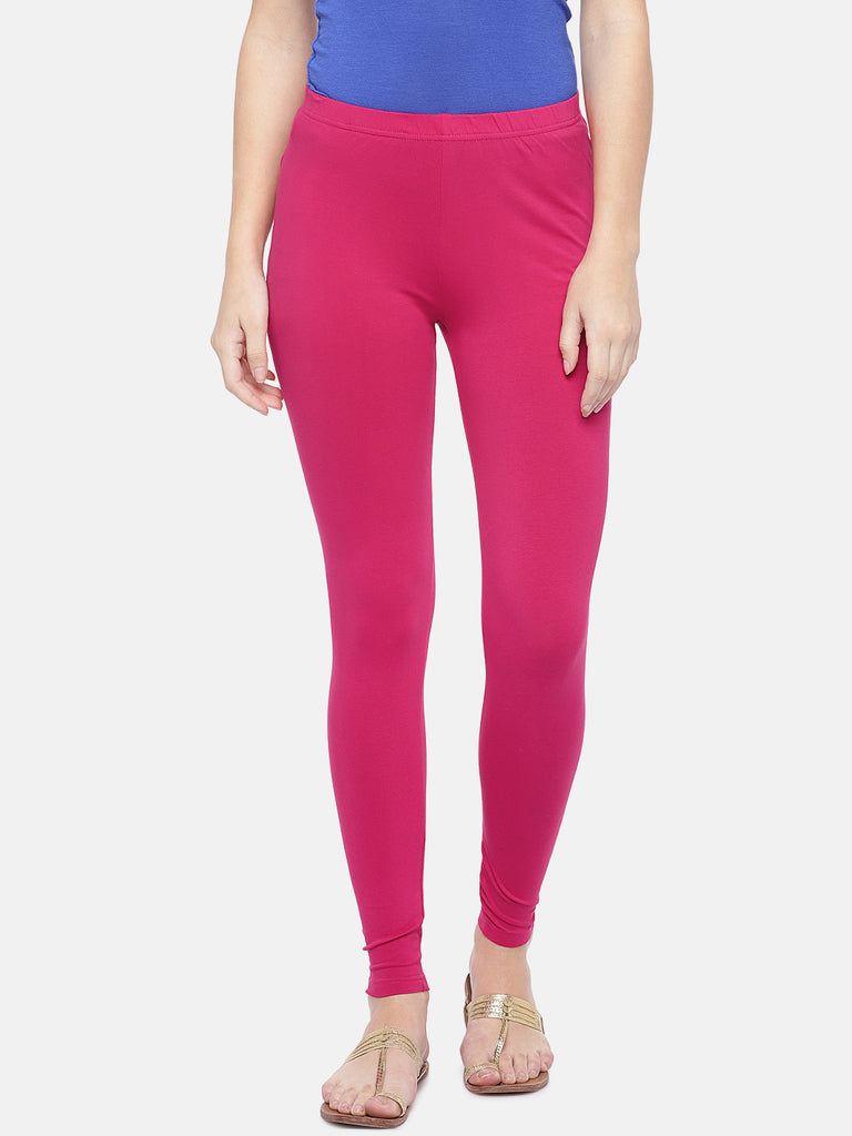 Core Women Straight Fuchsia Leggings
