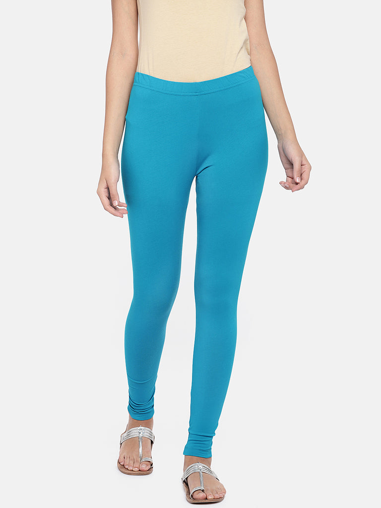 Women Straight Petrol Knit Legging