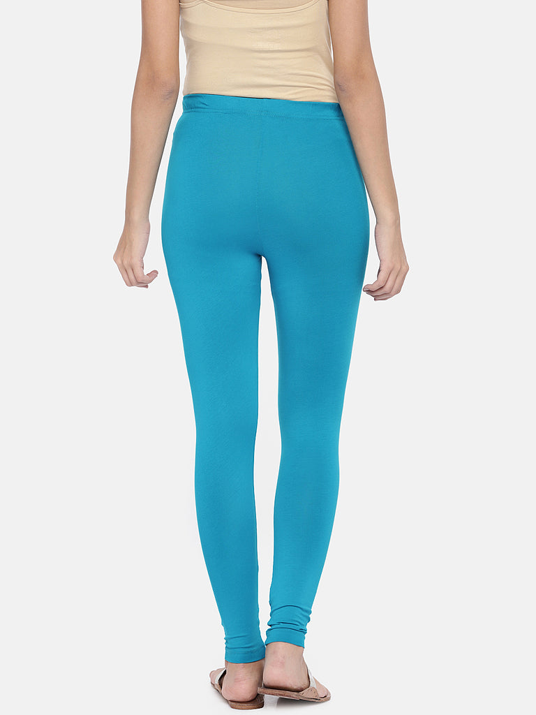 Women Straight Petrol Knit Legging