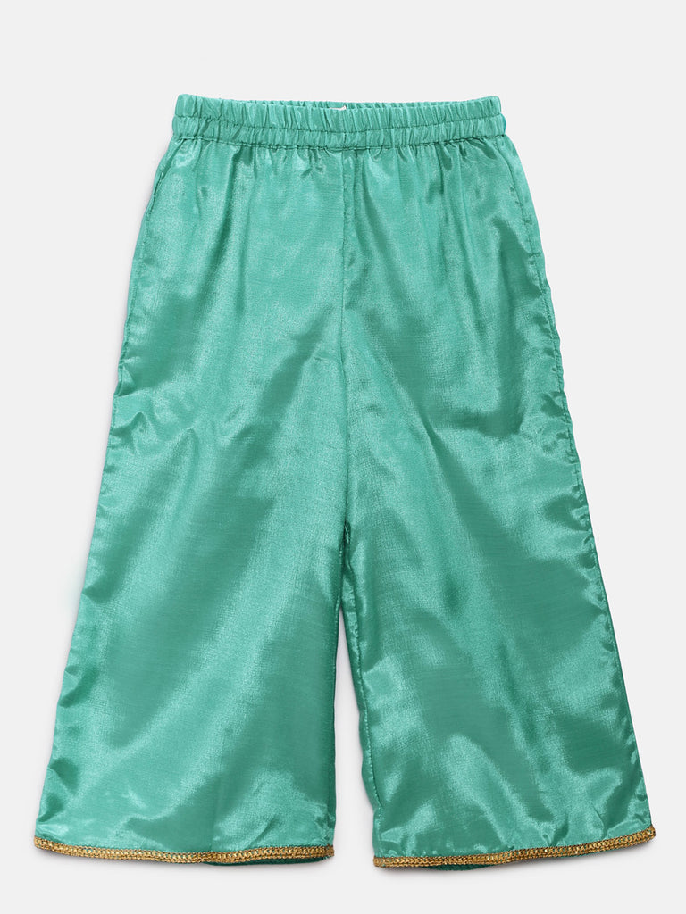 Kids Girls Flared Three-Fourth Peach Skd
