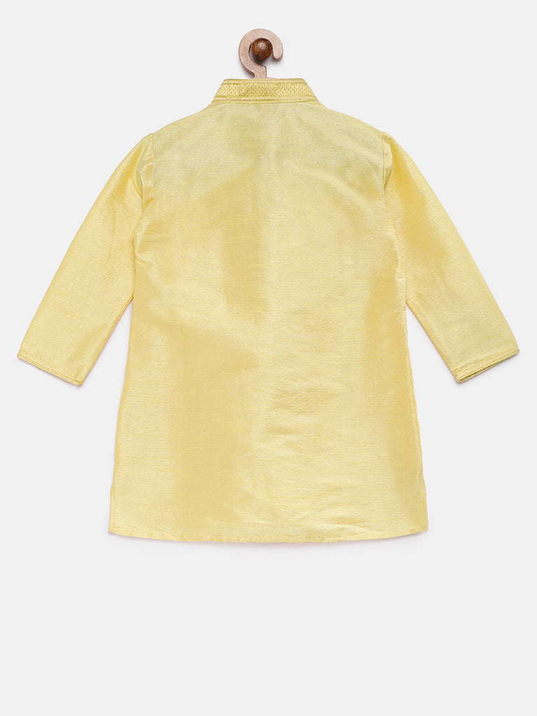 Kids Boys Straight Full Sleeve Yellow Kp Set