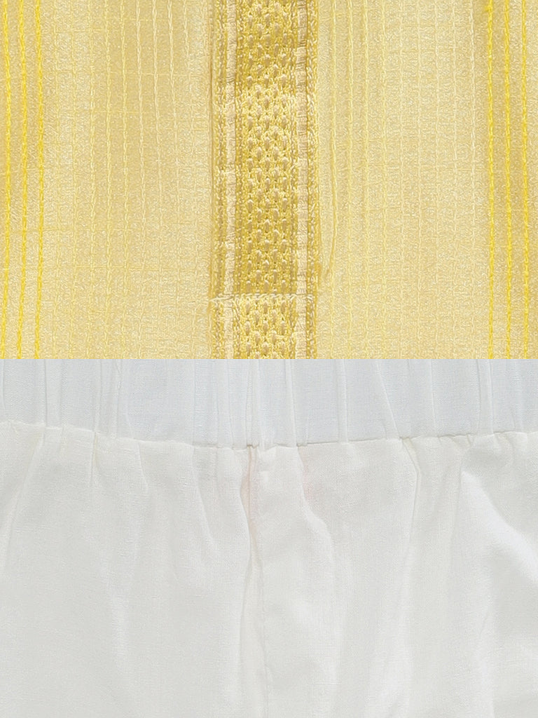 Kids Boys Straight Full Sleeve Yellow Kp Set
