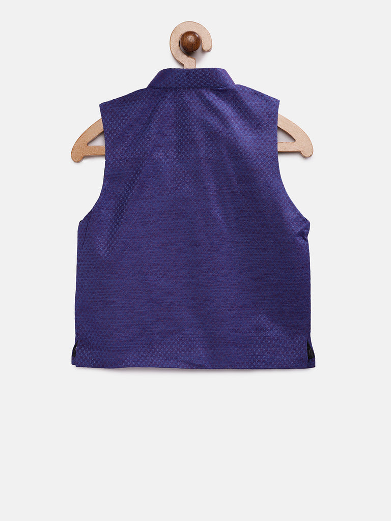 Kids Boys Straight Full Sleeve Royal Blue Kpj Set
