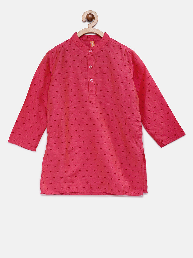 Kids Boys Straight Full Sleeve Coral Kp Set