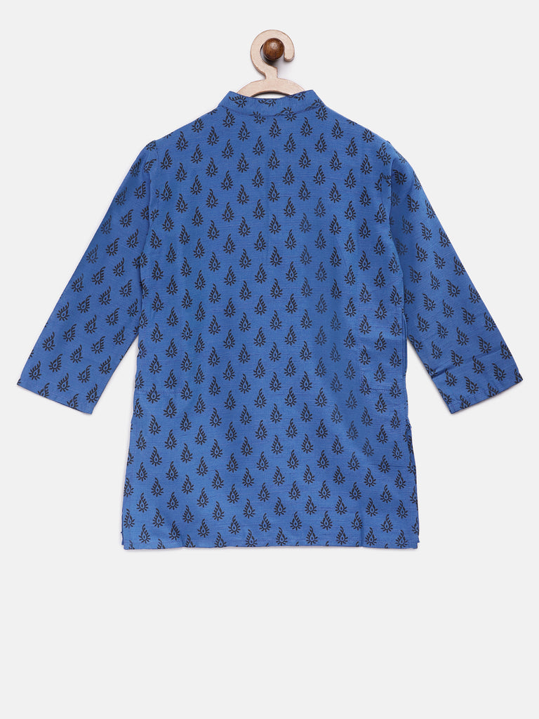 Kids Boys Straight Full Sleeve Indigo Kp Set