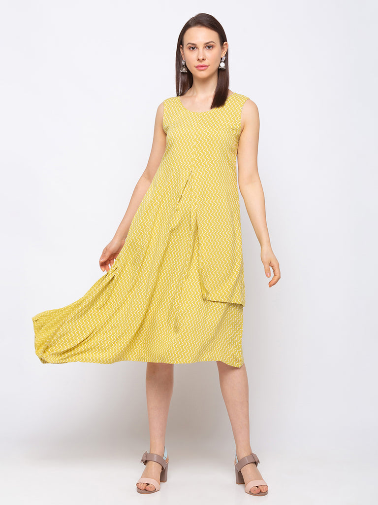 Liva Women Mustard Kurta