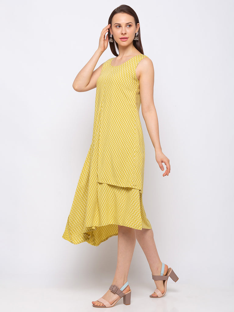 Liva Women Mustard Kurta