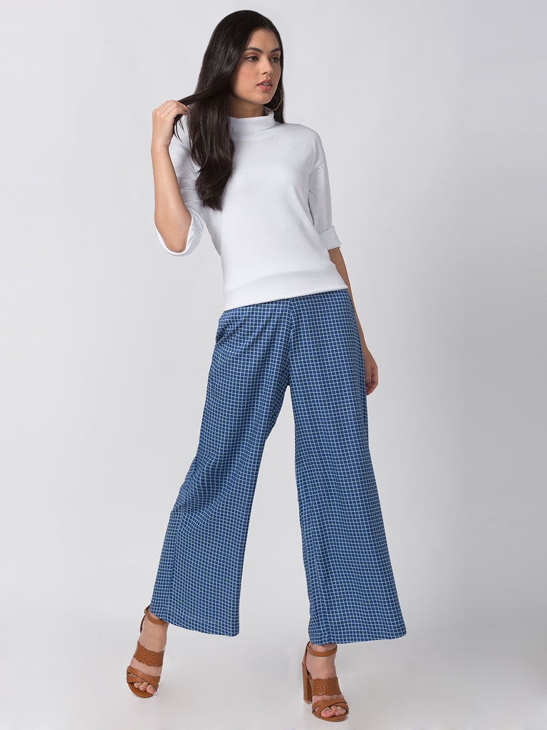 Fusion Women Flared Indigo Pallazzo