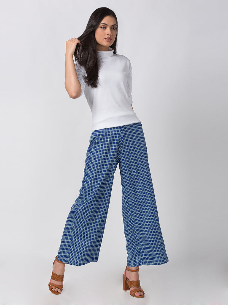 Fusion Women Flared Indigo Pallazzo