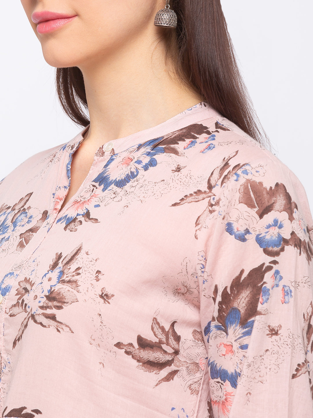 Women's Onion Pink Cotton  Dress