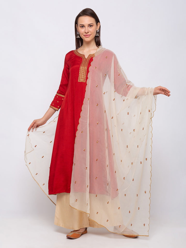 Shantoon Women Red Skd