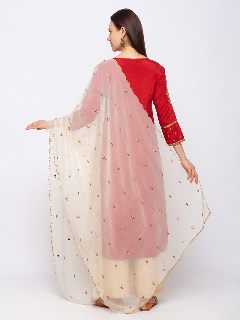 Shantoon Women Red Skd