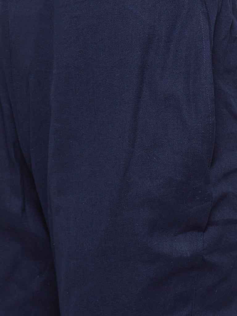 Women's Navy Cotton  Pants