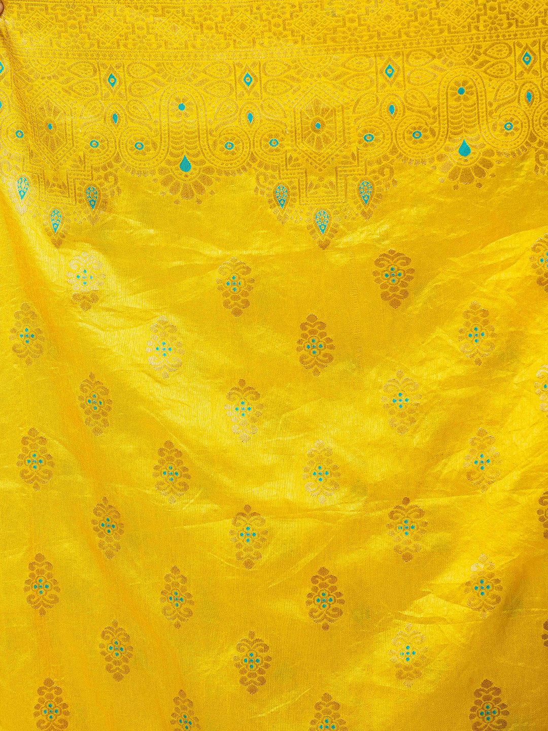 Women Straight Yellow Dupatta