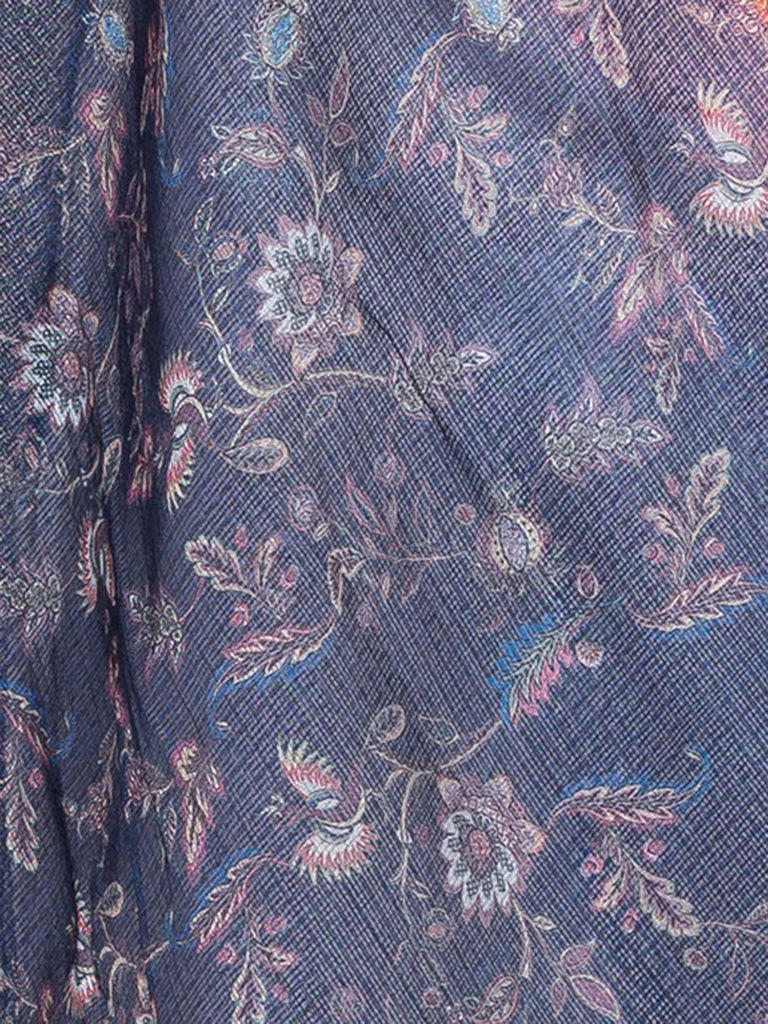 Women's Navy Cotton Blend  Dupatta