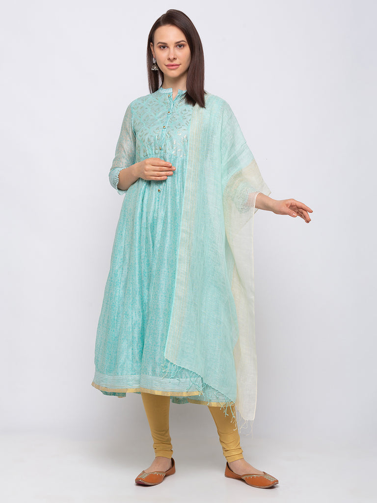 Linen Women Turq Dupatta
