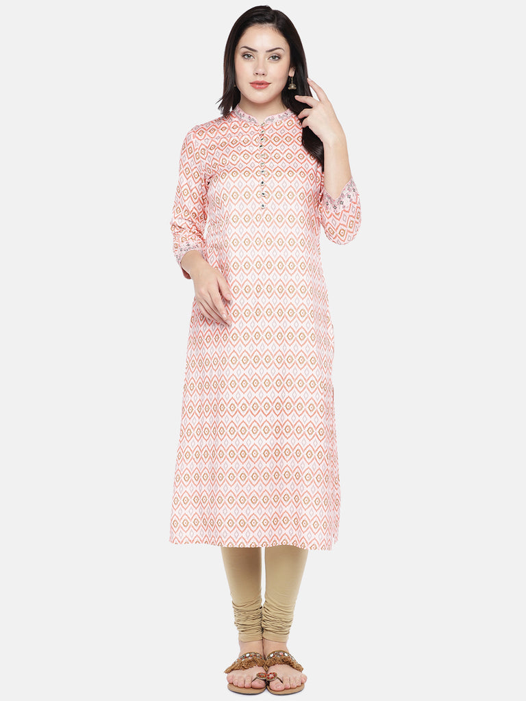 Core Women Churidar Beige Knit Churidar