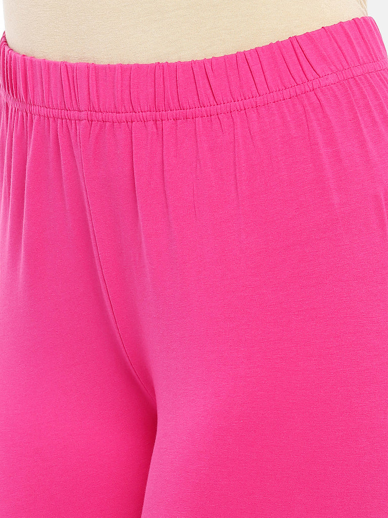 Women's Fuchsia Cotton  Chudidar