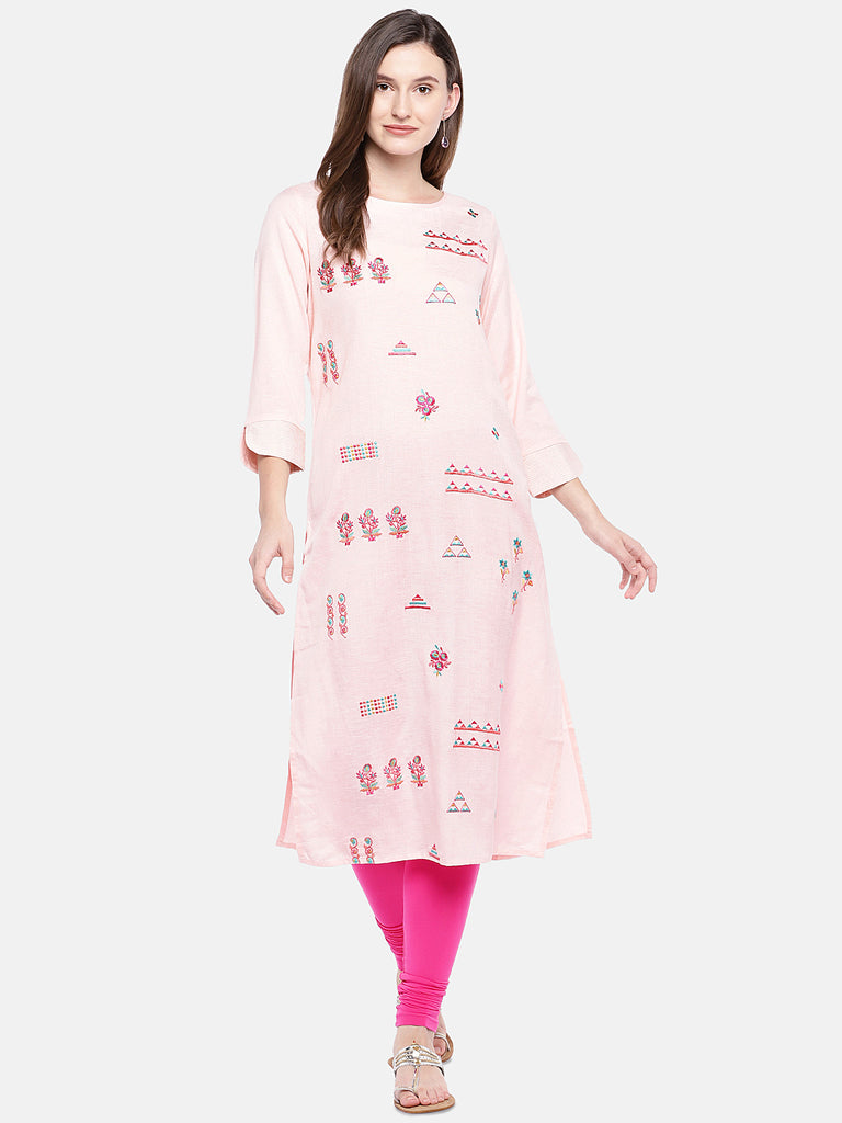 Women's Fuchsia Cotton  Chudidar