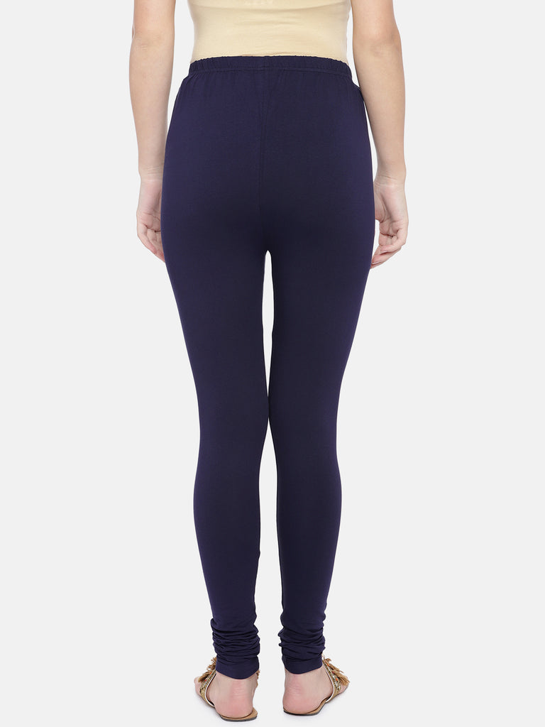 Core Women Churidar Navy Knit Churidar