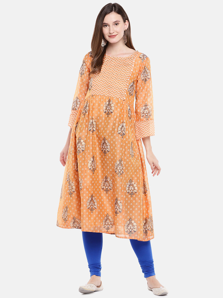 Women's Royal Blue Cotton  Chudidar