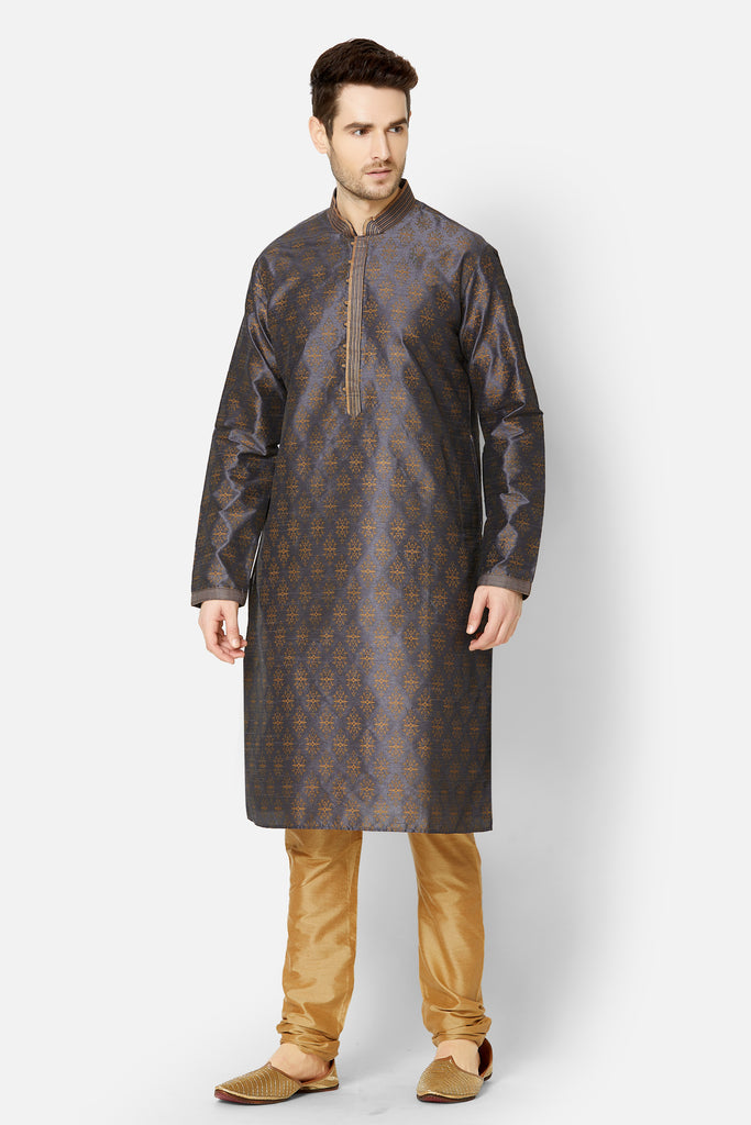 Men Straight Full Sleeve Blue Kp Set