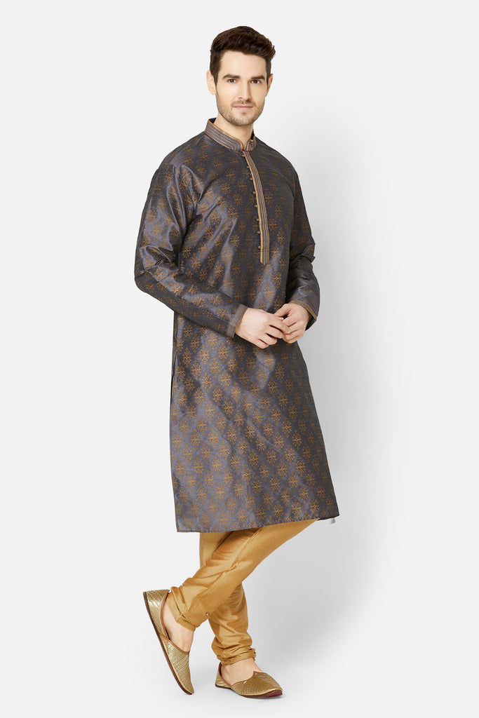 Men Straight Full Sleeve Blue Kp Set