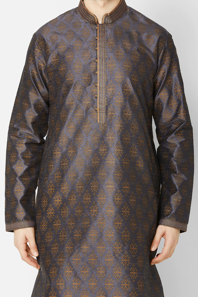 Men Straight Full Sleeve Blue Kp Set